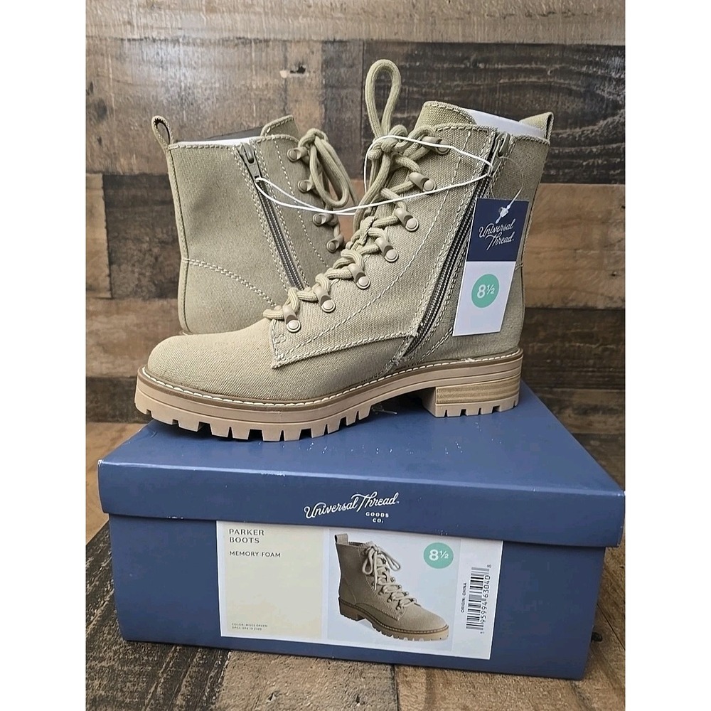 Women's Combat Boots Parker Lace-up Universal Thread- Size 8.5 Gorpcore Boho